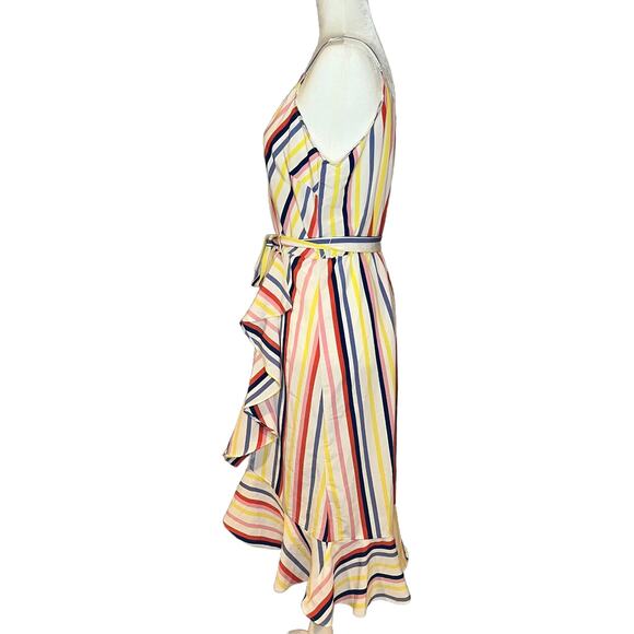 Luxology Dress Women's M Rainbow Color Striped Spaghetti Strap‎ (a-23) - Picture 4 of 6